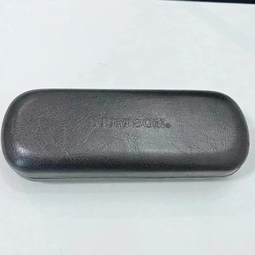 Dark Brown Stetson Eye Glass Case Glasses Case - Picture 4 of 4